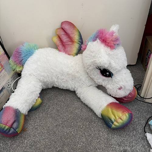 Large white and rainbow - white,