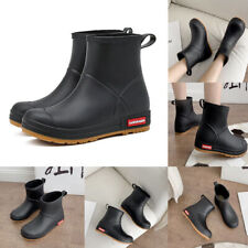 Women Wellington Rain Boots Garden Outdoor Wellies Boots Short Ankle Shoes 5-9.5