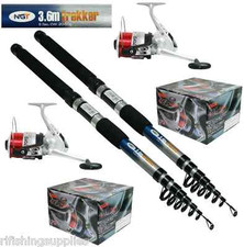 10FT TELESCOPIC FISHING RODS x