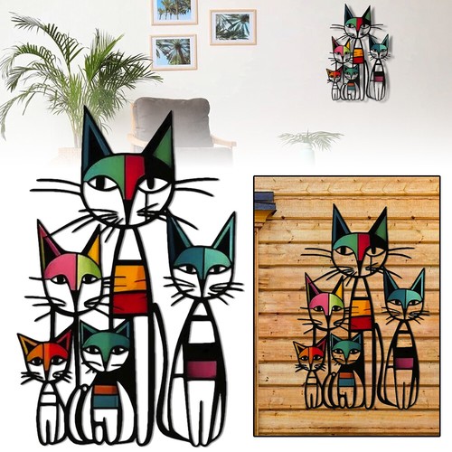 Charming cat garden metal wall - charming,