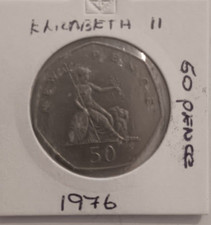 ELIZABETH II FIFTY PENCE  1971