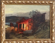 Anton Hlavacek, oil sketch