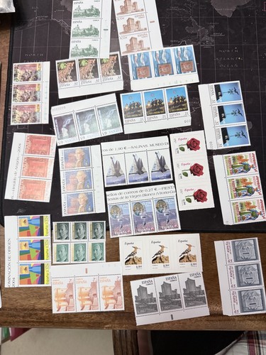 Spanish stamps various values