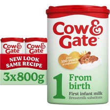 3 x 800g Cow & Gate First Baby