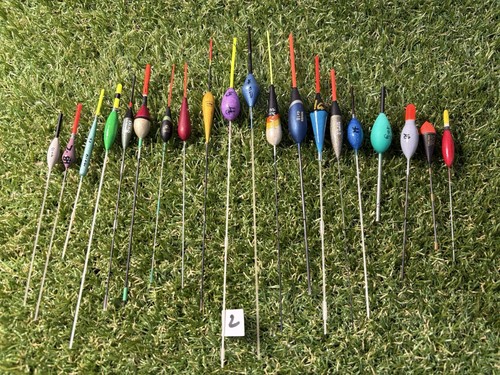 Used pole fishing floats - x,
