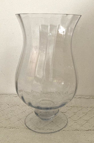 Large clear glass pedastal - large,