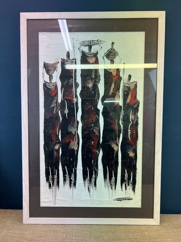 Vintage framed signed - vintage, by