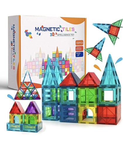 100pcs magnetic building tiles - 100pcs,