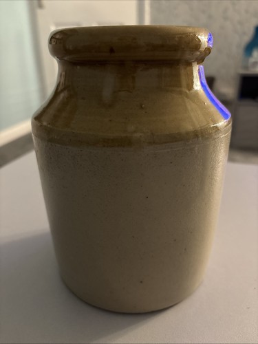 Vintage earthenware salt - vintage,