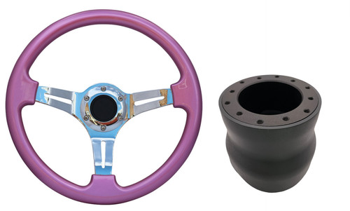 Pink chrome steering wheel - ts,
