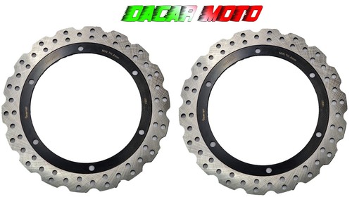 Pair front brake discs wave - pair,