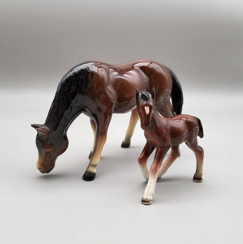 Figurine two horses 9cm - figurine,