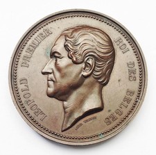 BELGIUM LEOPOLD I BRONZE MEDAL