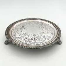 8" WAITER TRAY OLD SHEFFIELD