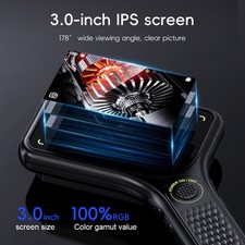 500X Magnification Pocket Microscope with IPS Screen and LED Illumination