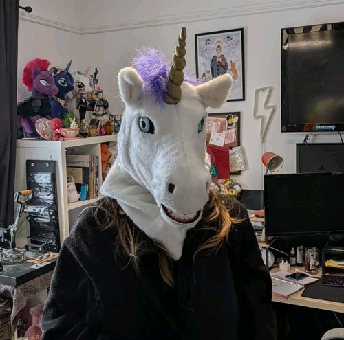 Furry unicorn moving mouth - furry,