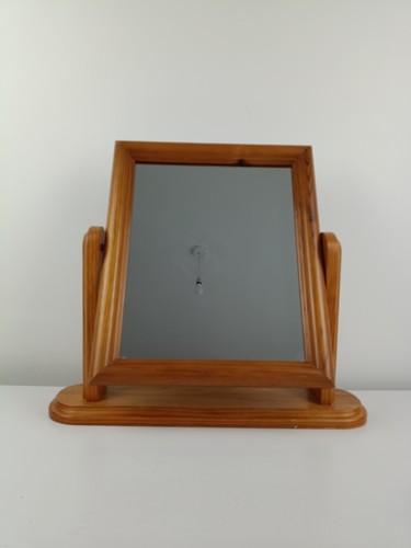 Pine swing tabletop mirror - tabletop,