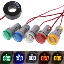 AC220V 0-100A Digital Ammeter LCD Display Monitor Current Ampere Measuring Meter