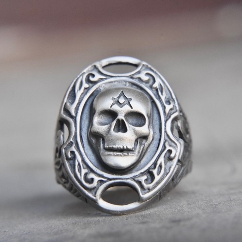 New masonic skull ring - skull,