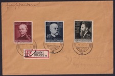 GERMANY DANZIG  COVER  SCIENTISTS SET  POSTMARK "DANZIG  DEUTSCHEN VOLKE"  1939