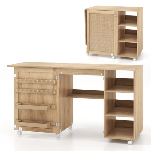Folding sewing table - folding,