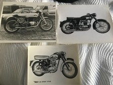 Three vintage motor cycle