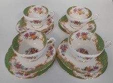 Vintage Paragon China 'Rockingham' 12 Piece Tea Set 4 Cup Saucer Plate A46 G293