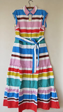 BNWT Boden Betty Maxi Shirt Dress Size 14 R, Multi Stripe