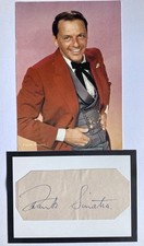 Frank Sinatra  American Singer & Acting Legend , Original 10 x 8 Signature Piece