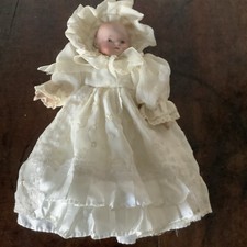 Bisque Porcelain Baby Doll Layers Of Clothes Armand Marseille German Antique