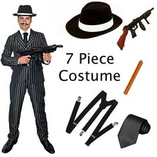 MEN'S GANGSTER 7 PIECE COSTUME