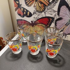 Set Of 6 Vintage International Giftware Tot Glasses
