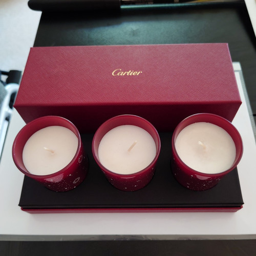 Cartier set red glass - red,