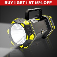 Super Bright LED Spot Light Searchlight  Rechargeable Hand Torch Work Light Lamp