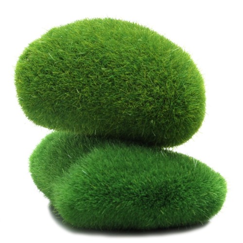 Artificial moss rocks faux - rocks,