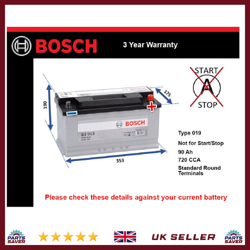 Battery fits daimler 250 - battery, v8