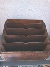 Vintage Wooden Desk Tidy