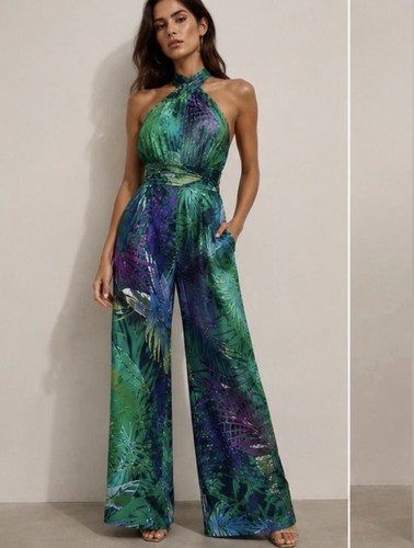 Zara tropical leaf halter - leaf,