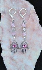 Pink 3D Diamante Hamsa Hand