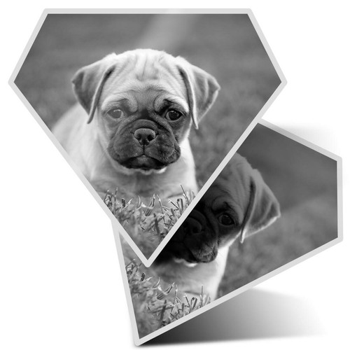 Diamond stickers cm bw - stickers,