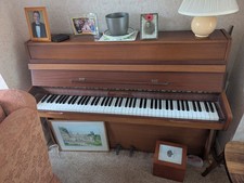 Compact Upright Barratt and Robinson Acoustic Piano brown 
