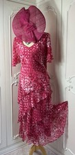 LEWIS HENRY Size 16 SILK Devore DRESS Suit Mother of the Bride Wedding Outfit