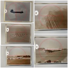 RAF Aircraft  Photographs – Helicopter, Jet Formation, and Runway c.1960s