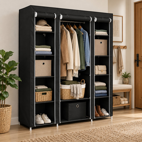 Portable clothes wardrobe - 69",