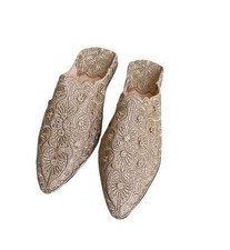 Bronze Leather Babouche
