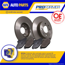 2x Solid Brake Discs and Pads