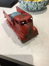 Vintage 1930's Triang Marx Fire Truck With Bell W Series 10” Long Studebaker