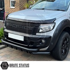 Ford Ranger 2012-2022 Matt Black City Bar (Spoiler Bumper Guard Nudge Bull Bar)