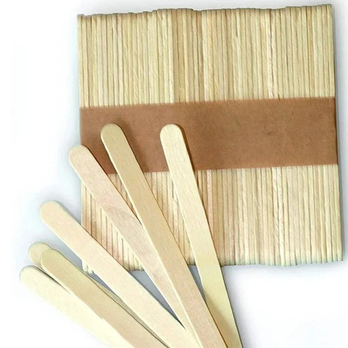 100 pcs flat wooden lollipop - 100,