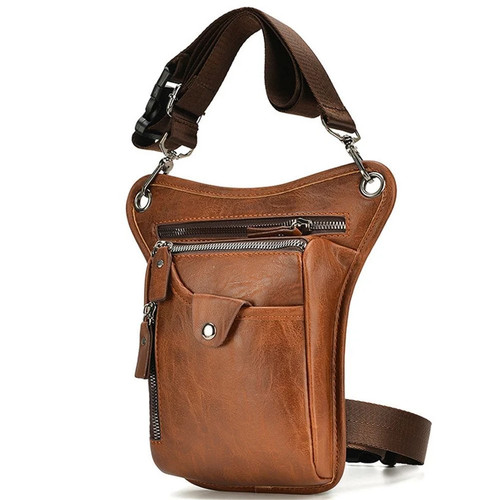 Vintage leather waist pack men - vintage,